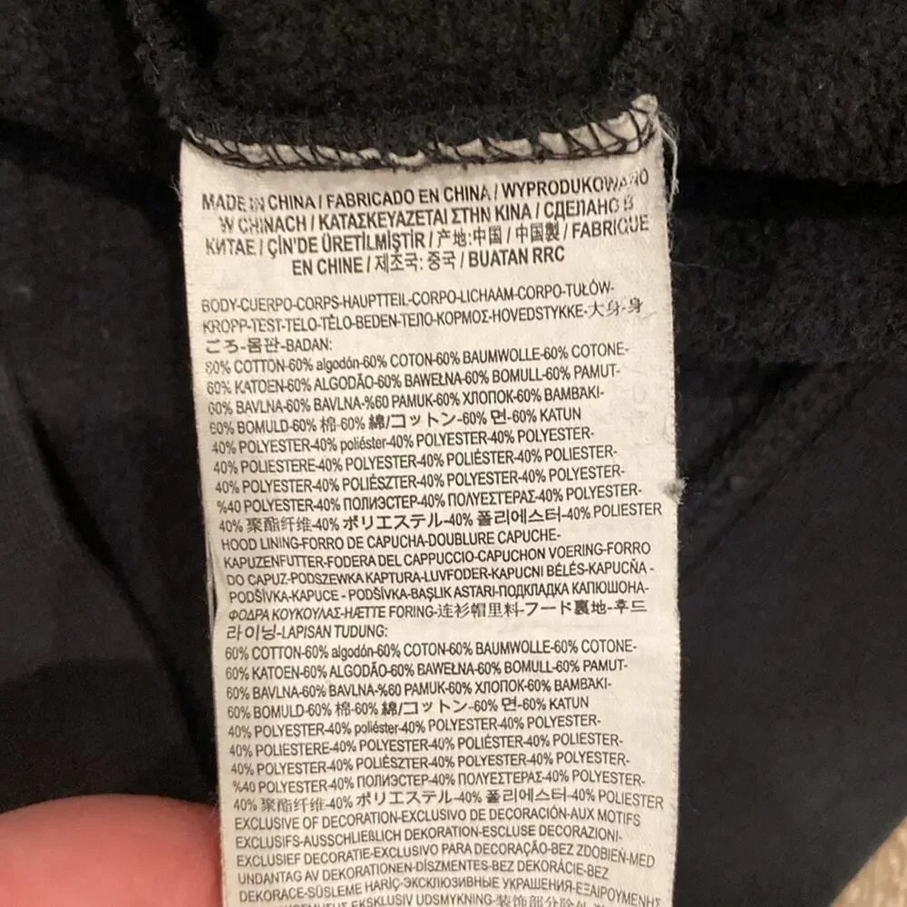 Vans Kids' Vans X Peanuts Pullover Hoodie Black Size L